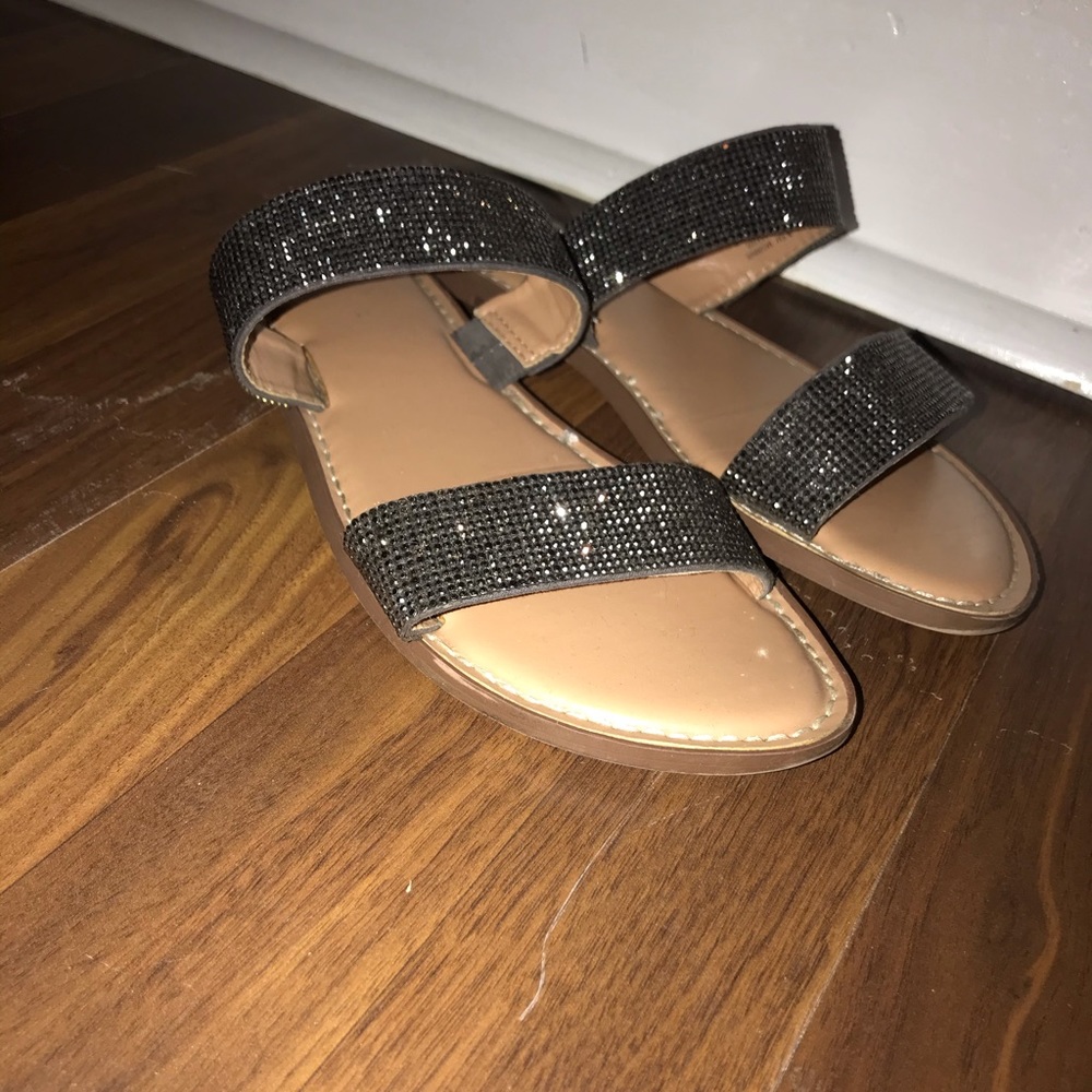 Womens Jeweled Sandals Size 8.5